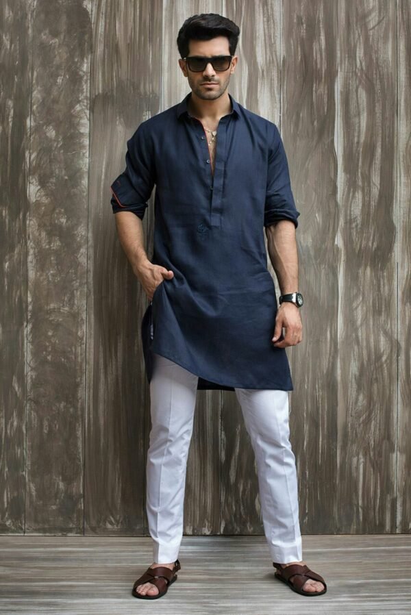 Plain Kurta For Mens in Cotton